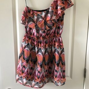 Fire cocktail dress